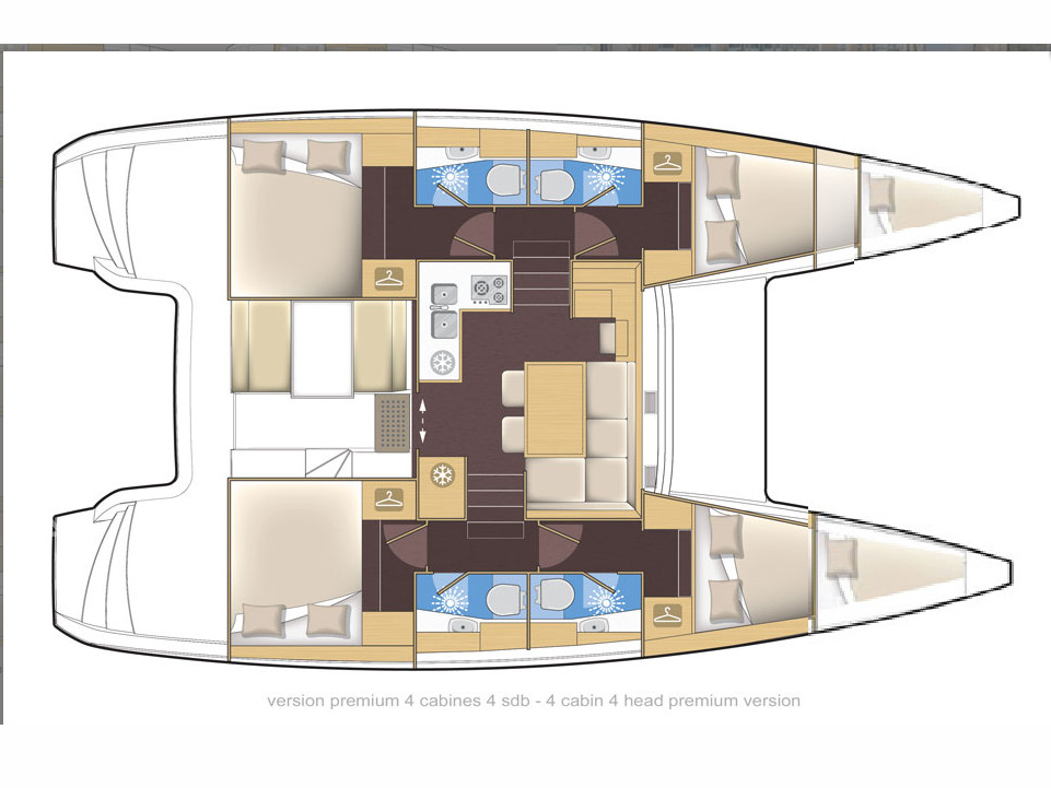 Lagoon 39 - Layout