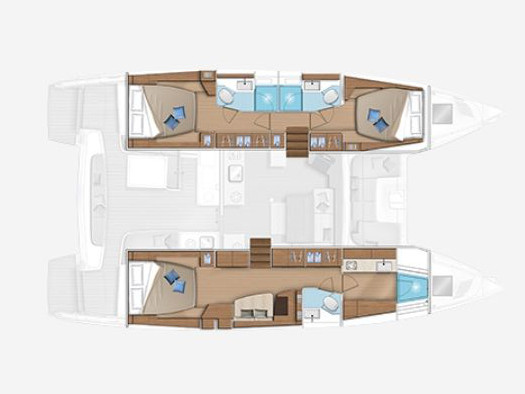 Lagoon 46 (Owner Version) - Layout