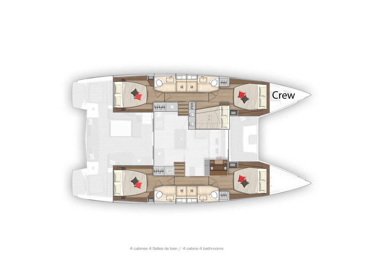 Lagoon 50 - Layout