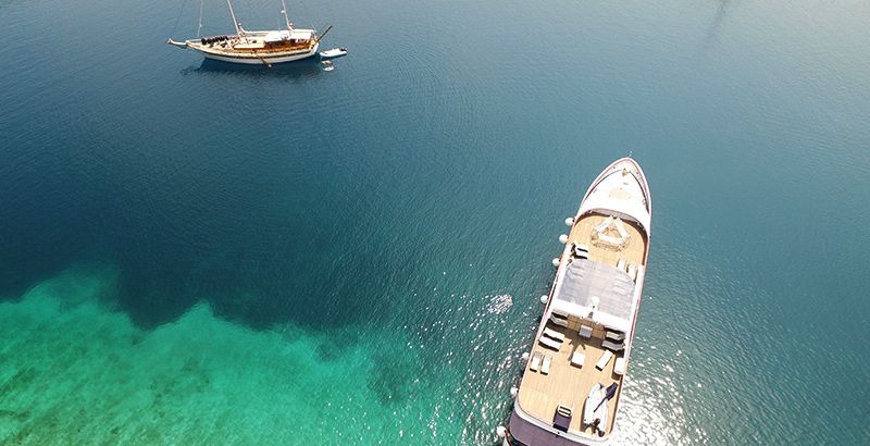 Scedro, sailing on island Hvar, Croatia