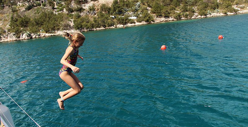 Sailing across Croatia with a baby or a toddler - how to keep children entertained on board